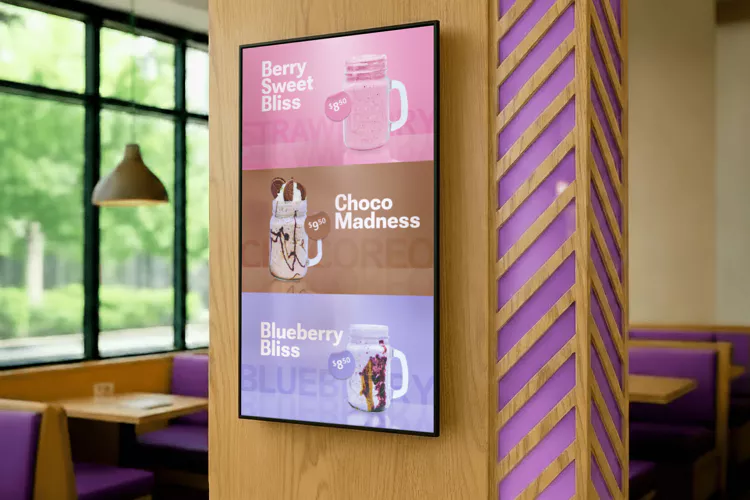 vertical tv menu demo